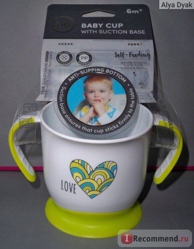Кружка на присоске Happy Baby «Baby cup with suction base» арт. 15022-RE фото