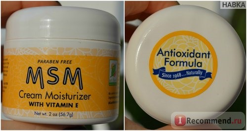 At Last Naturals, MSM Cream Moisturizer, with Vitamin E