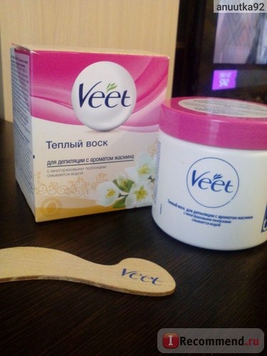 Теплый воск Veet Salon с ароматом жасмина фото