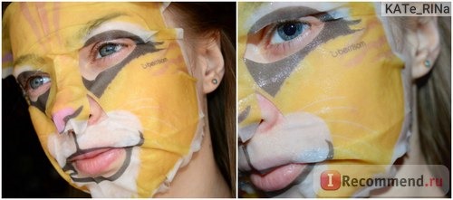 Тканевая маска для лица Berrisom Animal mask Cat (Collagen) фото