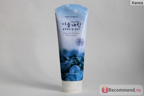 Пенка для умывания TONY MOLY Clean Dew BlueBerry Foam Cleanser с экстрактом черники фото