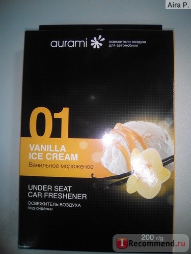 Ароматизатор автомобильный Aurami Vanilla ice cream под сиденье фото