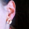 Бижутерия Aliexpress Серьги Fashion High Quality Cute 4 Colors Resin Gold Plated Alloy Enamel Statement Earrings Jewelry for Women фото