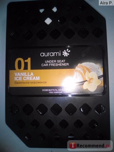 Ароматизатор автомобильный Aurami Vanilla ice cream под сиденье фото