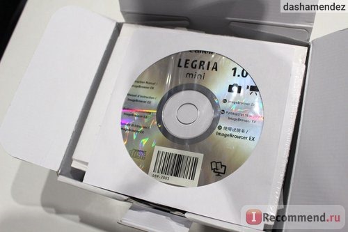 Canon Legria mini диск - не использовала