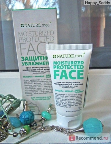 Крем для лица Nature.Med Moisturized Protected Face Защитное увлажнение для нормальной и комбинированной кожи. фото