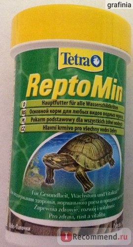 Корма для водяных черепах Tetra Основной корм ReptoMin фото