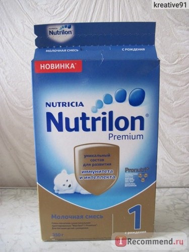 Детская молочная смесь Nutricia Nutrilon premium 1 в картонной упаковке фото