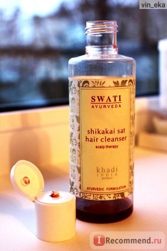 Шампунь SWATI ayurveda Shikakai Sat hair cleanser фото