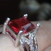 Ювелирные изделия Aliexpress 5ct Pigeon Blood Red Ruby Ring 925 Silver Size 6 7 8 Free Shipping фото