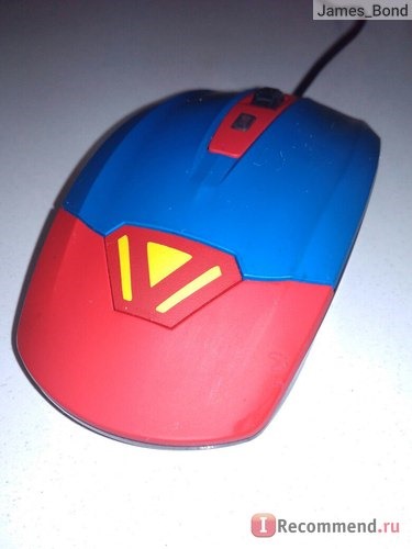 Компьютерная мышь Cyber Brand Retail CM 833 Superman Blue-Red USB фото