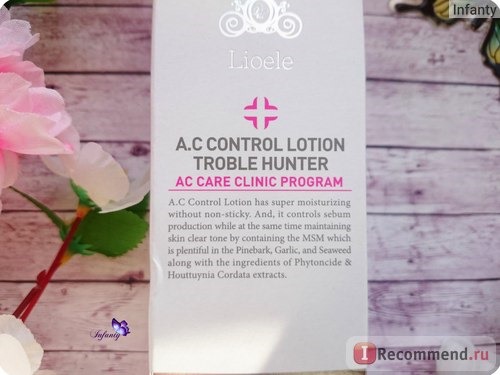 Лосьон для лица Lioele A.C Control Lotion Trouble Hunter фото