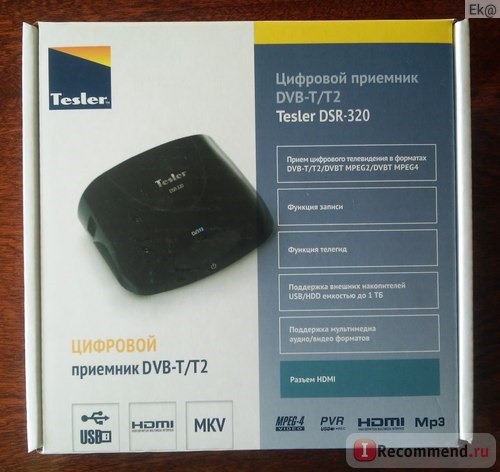 Цифровой эфирный ресивер Tesler DSR-320 фото