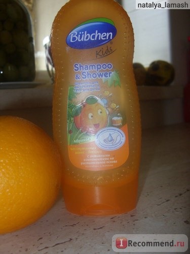 Шампунь-гель для душа Bubchen Shampoo&Shower Kids для мытья волос и тела фото