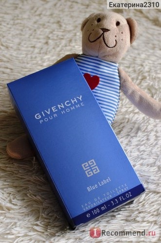 Givenchy Pour Homme Blue Label eau de toilette фото