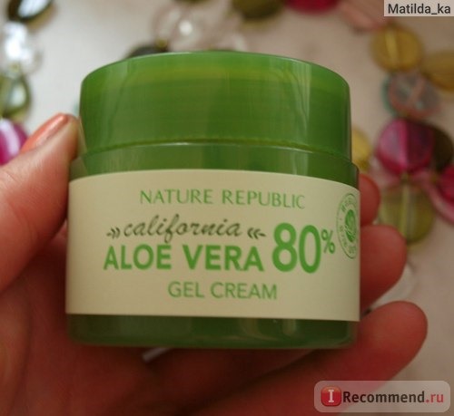 Крем для лица Nature Republic California Aloe Vera 80% Gel Cream фото