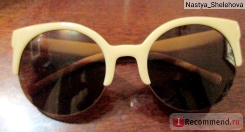 Солнцезащитные очки Aliexpress European American Retro Cat Eye Design Sunglasses 2015 Half Frame Round Summer Style Sun Glasses PMPJ093*50 фото