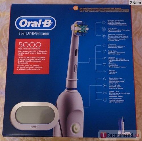 Упаковка щетки Braun Oral-B Triumph 5000