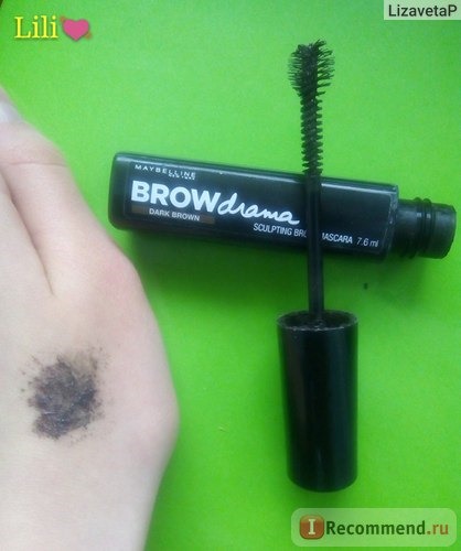 Тушь для бровей MAYBELLINE Brow drama фото