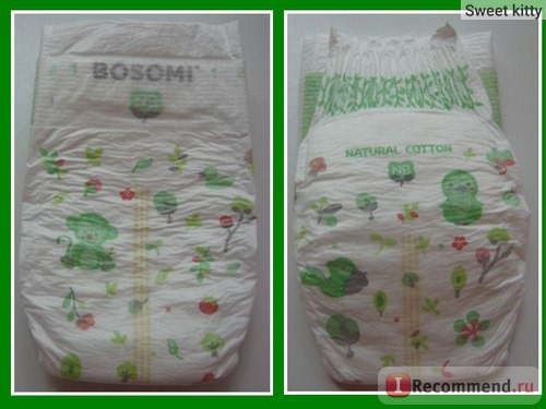 Подгузники Bosomi Premium Natural Cotton, M фото