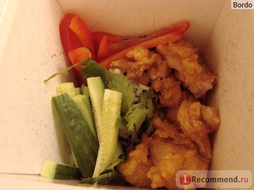 Ресторан японской и китайской кухни Ваби-Саби: Курица по-сычуански с рисом