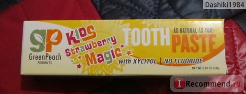 Зубная паста GreenPeach Kids Strawberry Magic Toothpaste фото