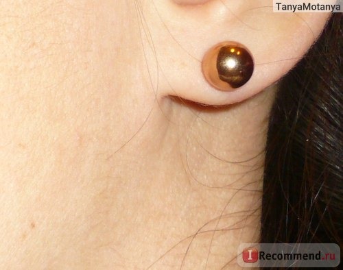 Бижутерия Buyincoins Серьги-пуссеты New Fashion Women Elegant Gold Color Ball Shape Studs Earrings ME-034 фото