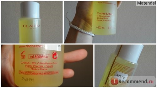 Тоник Clarins Toning Lotion With Camomile фото