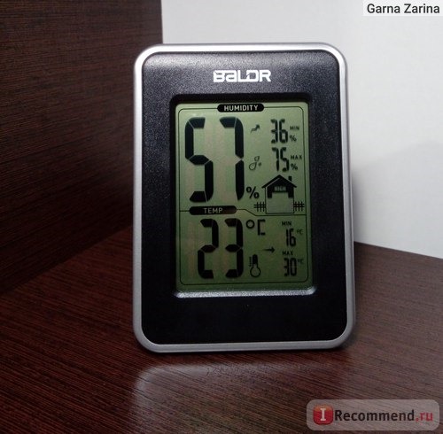 Термогигрометр Aliexpress Baldr New Electronic Thermometer Hygrometer Station with Current Humidity and Temperature Indicator Digital Display фото