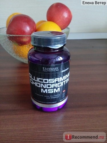 Пищевая добавка для суставов и связок Ultimate Nutrition Glucosamine, Chondroitin & MSM фото