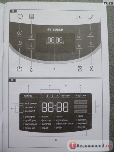 Мультиварка BOSCH MUC24B64 фото