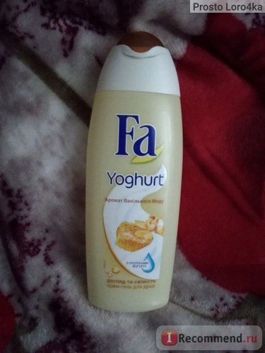 Гель для душа Fa Yoghurt Ванильный мёд фото