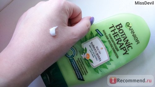 Бальзам-ополаскиватель Garnier Botanic Therapy Масло чайного дерева, цветки апельсина, алоэ вера фото