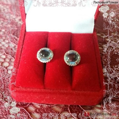 Ювелирные изделия Diamant jewelry factory Серьги-пусеты из золота с топазом и фианитом арт. 722863 фото