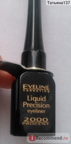 Жидкая подводка для глаз Eveline Liquid Precision LINER 2000 procent фото