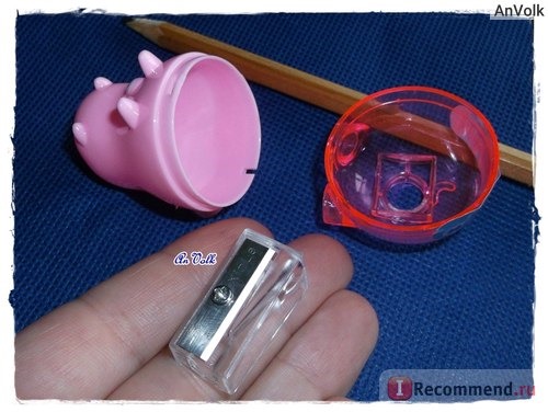 Точилка для карандашей AliExpress Creative Colorful Hippo Shape Animal Mini Pencil Sharpener Knife Cutter Students Children Kids Gift Random Color фото