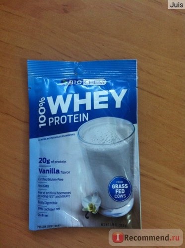 Протеин BioChem 100% Whey Protein, Vanilla Flavor фото