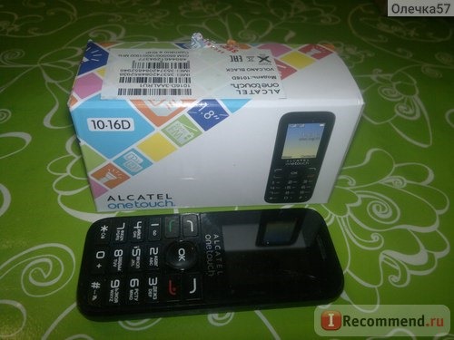 Мобильный телефон Alcatel Onetouch 1016D фото