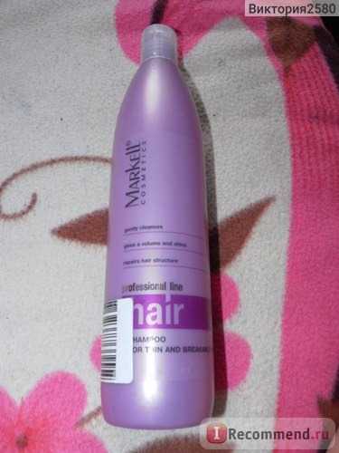Шампунь Markell professional line hair для тонких и ломких волос фото