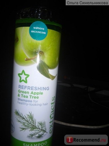 Шампунь для жирных волос Superdrug Refreshing Green Apple & Tea Tree фото