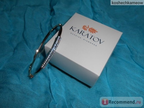 Ювелирные изделия KARATOV Золотой браслет с фианитами Т14210564 фото