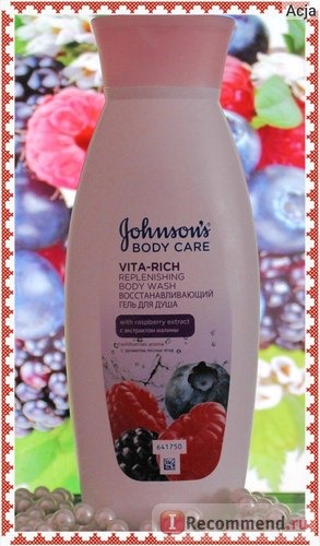 Восстанавливающий гель для душа Johnson's Body Care VITA-RICH фото