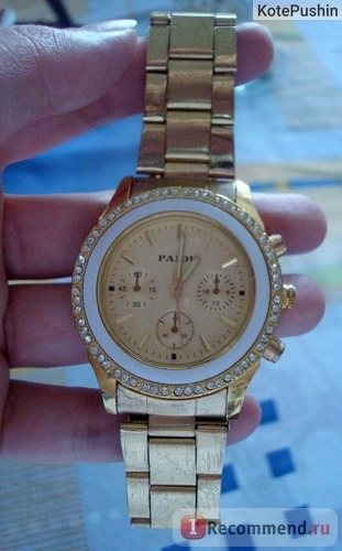Наручные часы Tinydeal Fashion Round Case Quartz Analog Wristwatch Timepiece with Stainless Steel Band & Rhinestones for Girls Women WWM-228991 фото