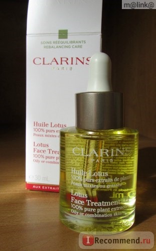 Масло косметическое Clarins Huile Lotus Face Treatment Oil для лица 