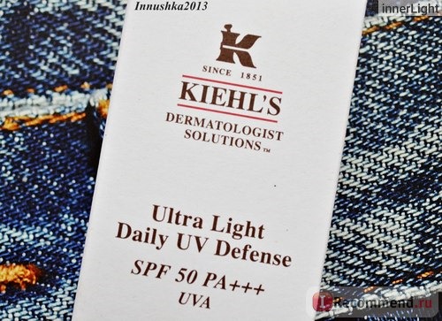 Крем для лица KIEHL'S Ultra Light Daily UV Defense SPF 50 PA+++ фото