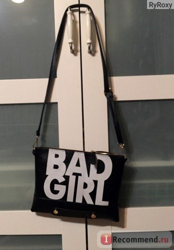 Сумка Aliexpress European trendy BAD GIRL letters handbag women shoulder bag ipad bag women day clutch bags фото