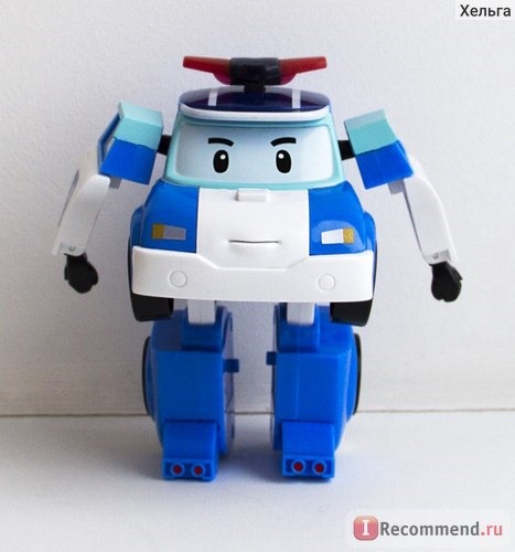 Робокар Поли, трансформированный в робота. Вид спереди