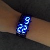 Наручные часы Buyincoins Светодиодные цифровые LED Digital Watch Lava Iron Metal Sports Women Red/Blue фото