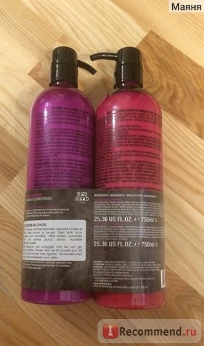 Кондиционер для волос TIGI Bed Head Dumb Blonde Reconstructor фото