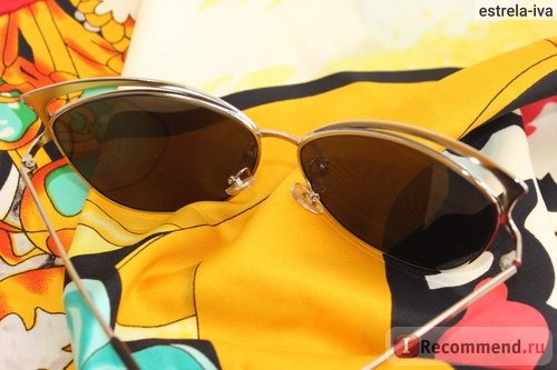 Солнцезащитные очки Aliexpress 2015 New Women Brand Design Cat Eye Sunglasses Alloy Frame Women Luxury Cat Eye SunGlasses Fashion Women Sunglasses High quality фото